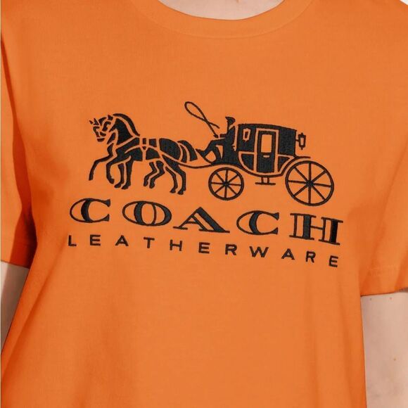 NWT Coach Horse And Carriage T Shirt In Organic Cotton‎ size XS - Picture 3 of 6